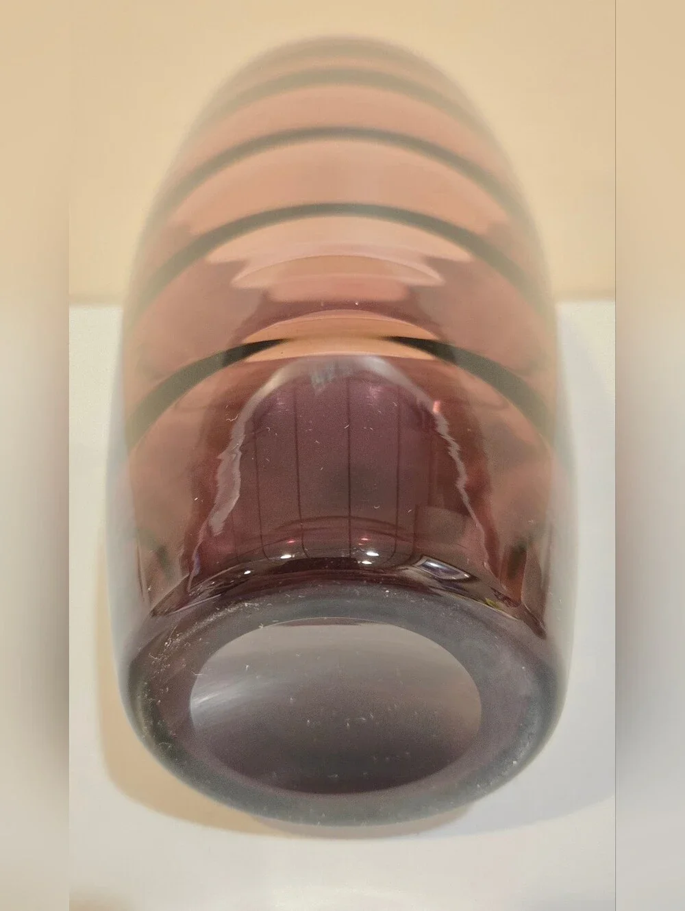 Purple Glass Decorative Vase - Unbranded